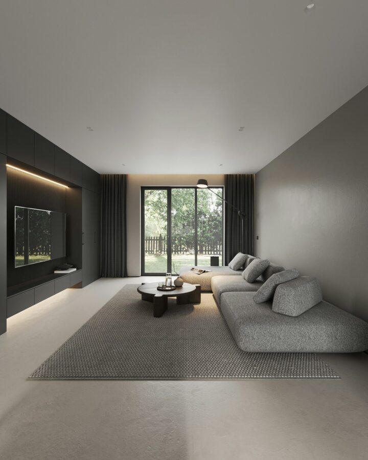 Phối cảnh nội thất nhà phố 1 tầng