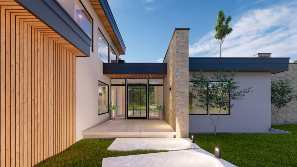 Phối cảnh nhà phố hiện đại