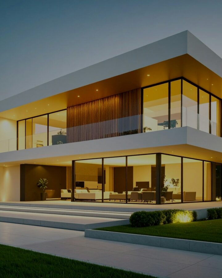 Phối cảnh nhà phố 4 tầng